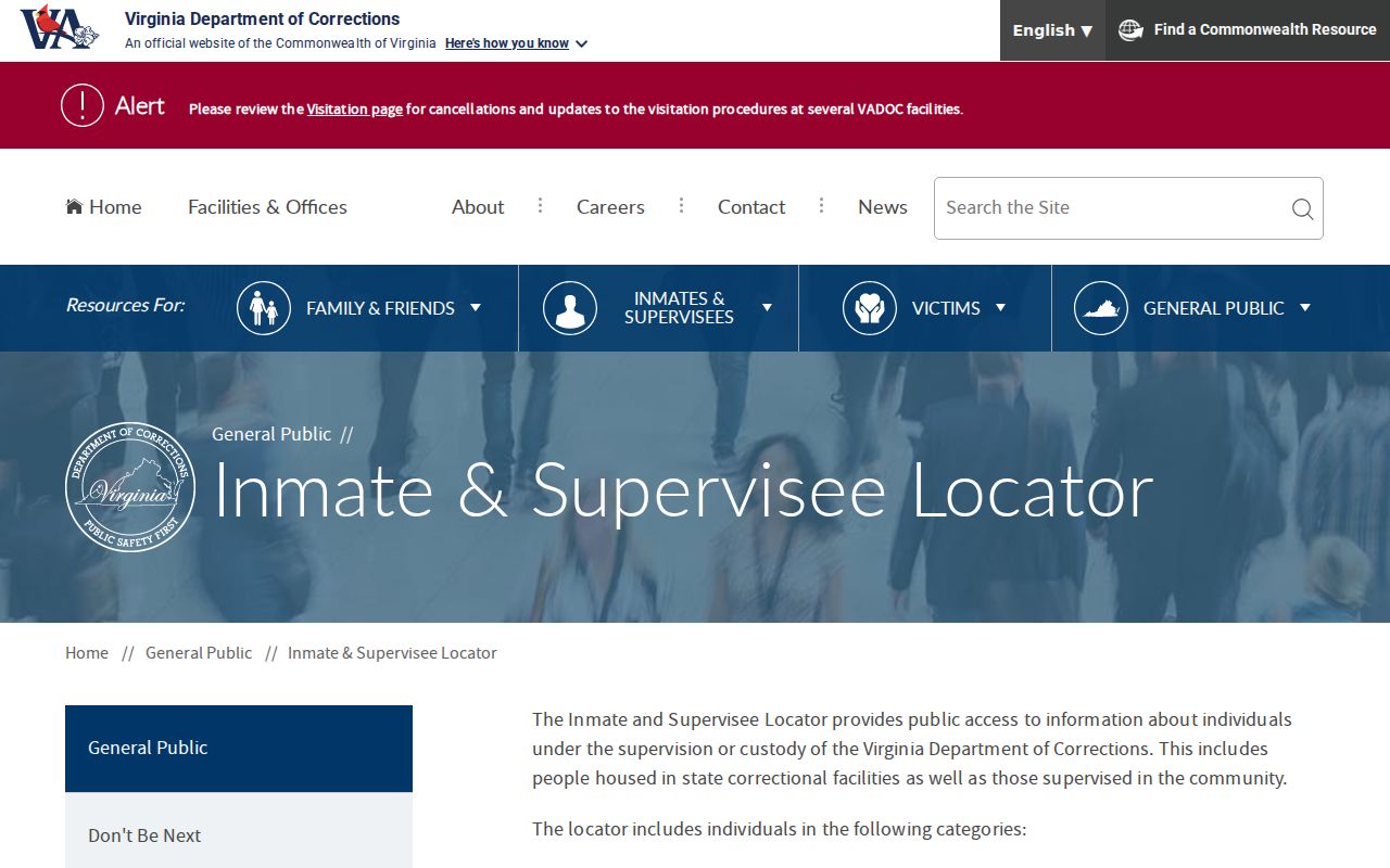 Virginia locator used after a Richmond City arrest custody transfer