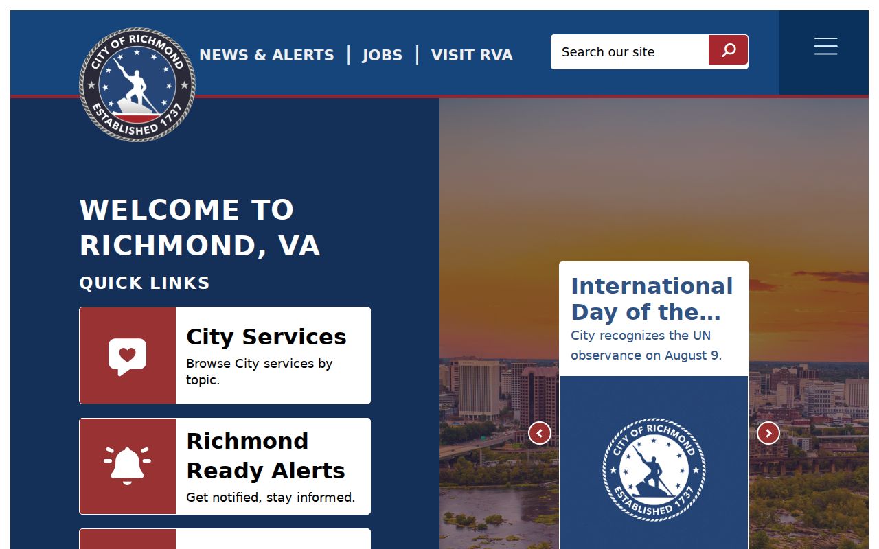 Richmond City criminal records government portal